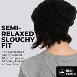 Cheapest 😍 Tough Headwear 👩 Womens Beanie Winter Hat - Warm Chunky Cable Knit Hats - Soft Stretch Thick Cute Knitted Cap For Cold Weather Beige 😀 21 Cheapest 😍 Tough Headwear 👩 Womens Beanie Winter Hat - Warm Chunky Cable Knit Hats - Soft Stretch Thick Cute Knitted Cap For Cold Weather Beige 😀 -Men Skullies & Beanies Sales 51DuSDYFa4L