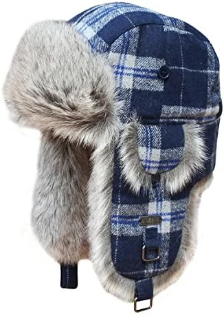 Buy 🔔 Kurhatic Winter Trapper Hat,Warm Faux Fur Aviator Hat,Russian Trooper Hunting Ski Hat With Ear Flaps for Men & 👩 Women Blue Grey 🔔 5 Buy 🔔 Kurhatic Winter Trapper Hat,Warm Faux Fur Aviator Hat,Russian Trooper Hunting Ski Hat With Ear Flaps for Men & 👩 Women Blue Grey 🔔 - Image 3
