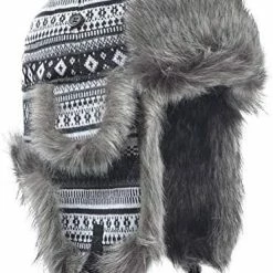 Budget 🎁 Russian Trapper Soviet Ushanka Bomber Hat Knitted Leather Earflap Fur Lined Winter Cap For Men 👩 Women Brown/leather 👏 -Men Skullies & Beanies Sales 51ENFik6aBL. AC