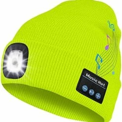 Discount ✔️ Bosttor Bluetooth Beanie Hat With Light, Headlamp Cap With Headphones And Built-in Speaker Mic, Gifts For Men 👩 Women Teen Black ❤️ -Men Skullies & Beanies Sales 51EQANvVQNL. AC