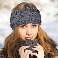 Promo 😍 Pangda 6 Pieces Winter Headbands 👩 Women's Cable Knitted Headbands, Winter Chunky Ear Warmers Suitable For Daily Wear And Sport (Assorted Color Twist Style) ⌛ -Men Skullies & Beanies Sales 51EXR6lUuSL