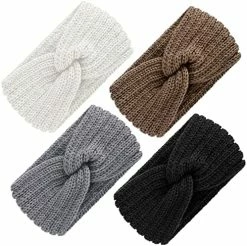 Best Pirce 🧨 TecUnite 4 Pieces Chunky Knit Headbands Braided Winter Headbands Ear Warmers Crochet Head Wraps For 👩 Women 👧 Girls Fresh Colors ✨ -Men Skullies & Beanies Sales 51EbQJdPxL. AC