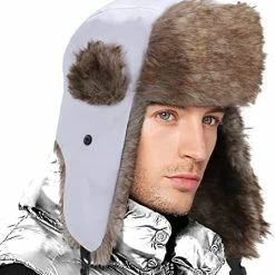 Deals 🔔 Newtall Warm Trapper Hat Waterproof Hat With Ear Flaps For Cold Weather For Men/Women Green 👍 -Men Skullies & Beanies Sales 51FZUaH Z0L. AC