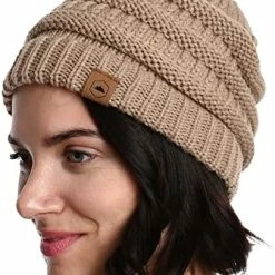 Cheapest 😍 Tough Headwear 👩 Womens Beanie Winter Hat - Warm Chunky Cable Knit Hats - Soft Stretch Thick Cute Knitted Cap For Cold Weather Beige 😀 24 Cheapest 😍 Tough Headwear 👩 Womens Beanie Winter Hat - Warm Chunky Cable Knit Hats - Soft Stretch Thick Cute Knitted Cap For Cold Weather Beige 😀 -Men Skullies & Beanies Sales 51GEfnlmKiL. AC