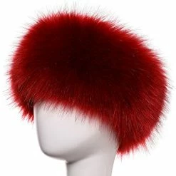 Flash Sale 👍 Yetagoo Faux Fur Headband For 👩 Women Winter Earwarmer Earmuff Hat Ski Whi 🎁 -Men Skullies & Beanies Sales 51HuDFGakiL