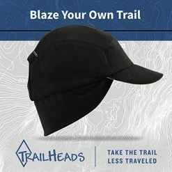 Buy 😉 TrailHeads Fleece Ponytail Hat With Drop Down Ear Warmer | The Trailblazer Adventure Hat For 👩 Women Heather Teal 😀 -Men Skullies & Beanies Sales 51HvPynwebL