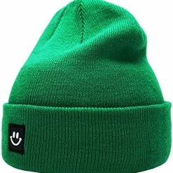 Buy ⭐ 55cube Knit Beanie Hat With Smile Face Unisex Solid Black 🔥 -Men Skullies & Beanies Sales 51Ihqtyf8vL. AC