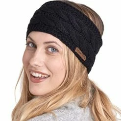 Best deal π Brook + Bay π© Womens Winter Ear Warmer Headband - Fleece Lined Cable Knit Ear Band Covers For Cold Weather - Soft & Stretchy Head Wrap Rose π