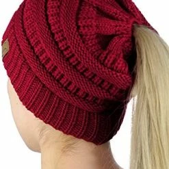 Promo 🔥 C.C BeanieTail Soft Stretch Cable Knit Messy High Bun Ponytail Beanie Hat Dark Olive 👍 29 Promo 🔥 C.C BeanieTail Soft Stretch Cable Knit Messy High Bun Ponytail Beanie Hat Dark Olive 👍 -Men Skullies & Beanies Sales 51IzakwowL. AC