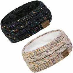 Budget ๐ Loritta 2 Pack Headbands For ๐ฉ Women Winter Warm Cable Knit Ear Warmer Thick Head Wrap Fuzzy Fleece Lined Gifts X Cross Confetti- 2 Pack(beige+black) ๐ 15 Budget ๐ Loritta 2 Pack Headbands For ๐ฉ Women Winter Warm Cable Knit Ear Warmer Thick Head Wrap Fuzzy Fleece Lined Gifts X Cross Confetti- 2 Pack(beige+black) ๐ -Men Skullies & Beanies Sales 51JToZ2cr2L. AC