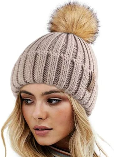 Best deal π FURTALK π© Womens Winter Knitted Beanie Hat With Faux Fur Pom Warm Knit Skull Cap Beanie For π© Womenβ¦ 01-black π₯° 16 Best deal π FURTALK π© Womens Winter Knitted Beanie Hat With Faux Fur Pom Warm Knit Skull Cap Beanie For π© Womenβ¦ 01-black π₯° - Image 14