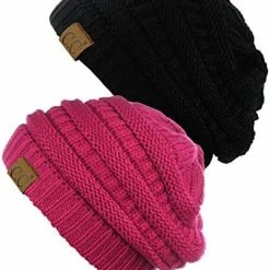 Outlet โ๏ธ C.C Trendy Warm Chunky Soft Stretch Cable Knit Beanie Skully, 2 Pack Sea Green/melange Gray ๐ 31 Outlet โ๏ธ C.C Trendy Warm Chunky Soft Stretch Cable Knit Beanie Skully, 2 Pack Sea Green/melange Gray ๐ -Men Skullies & Beanies Sales 51JdrafjCVL. AC