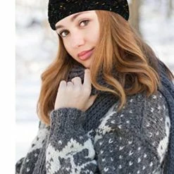 Best reviews of 💯 Styla Hair Ear Muffs Winter 👩 Women Knit Headbands Warm Soft Thick Fleece Lined Ear Warmers For 👩 Women Headband 2 Pack Value Winter Headbands For 👩 Women For Cold Weather -Confetti Black & Beige 👍 -Men Skullies & Beanies Sales 51KJ6ZzFXiL