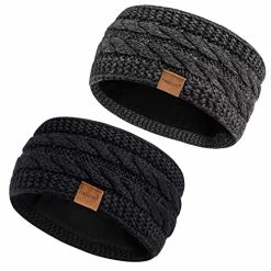 Coupon 💯 Hatromm Winter Headbands For 👩 Women Wool 2 Pack, Ear Warmers For 👩 Women Headband Knit Thick Fleece Lined, Cold Weather Warm Ear Muffs(Black+Beige) ⌛ 27 Coupon 💯 Hatromm Winter Headbands For 👩 Women Wool 2 Pack, Ear Warmers For 👩 Women Headband Knit Thick Fleece Lined, Cold Weather Warm Ear Muffs(Black+Beige) ⌛ -Men Skullies & Beanies Sales 51LPU0lFvbL