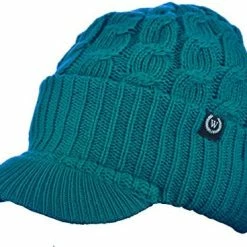 Budget 🧨 Winter Newsboy Cable Knitted Visor Beanie Bill Winter Warm Hat Black & Lt.pink ✔️ -Men Skullies & Beanies Sales 51Lfy8zPb L. AC