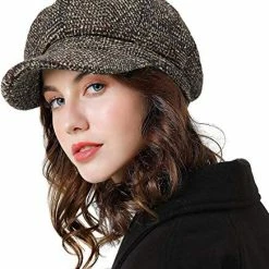 Budget ๐ Womens Newsboy Cap Wool Visor Cabbie Fiddler Winter Spring Octagonal Paperboy Hat ๐ง Girls Gift Coffee Plaid ๐ 13 Budget ๐ Womens Newsboy Cap Wool Visor Cabbie Fiddler Winter Spring Octagonal Paperboy Hat ๐ง Girls Gift Coffee Plaid ๐ -Men Skullies & Beanies Sales 51LqBnwxwxL. AC