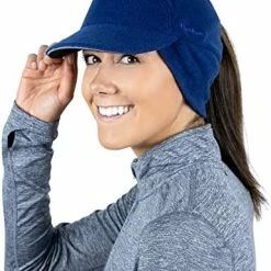 Buy 😉 TrailHeads Fleece Ponytail Hat With Drop Down Ear Warmer | The Trailblazer Adventure Hat For 👩 Women Heather Teal 😀 -Men Skullies & Beanies Sales 51MAPaOJDsL. AC