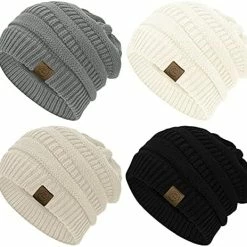 Best Pirce 💯 Durio Winter Hats For 👩 Women Cable Knit Beanie Soft 👩 Womens Beanies Thick Winter Hat C White&beige&yellow&pink ✔️ -Men Skullies & Beanies Sales 51MXyQrdFXL. AC