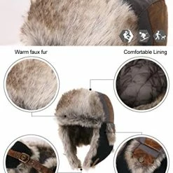 Promo π Comhats Winter Bomber Hat For Men Hunting Ushanka 67191_black-2 β