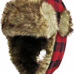 Cheapest 🧨 Lumberjack Plaid Aviator Trapper Hat Trooper Ear Flaps Ushanka Eskimo Bomber Russian Cold Royal Black Plaid ✔️