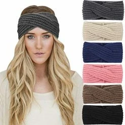 Discount 🛒 DRESHOW Crochet Ear Warmer Headband Soft Knit Turban Stretch Headbands Warmer For 👩 Women Winter 6 Pack Crochet Knitted Headband B ⌛ -Men Skullies & Beanies Sales 51OzLU5vZhL. AC