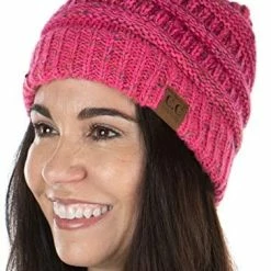 Promo 🛒 Funky Junque Exclusives 👩 Womens Beanie Solid Ribbed Knit Hat Warm Soft Skull Cap Denim - Confetti 🔔 -Men Skullies & Beanies Sales 51P41iqipwL. AC