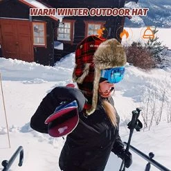 Best reviews of ⌛ Fur Winter Trapper Hat,Wool Faux Fur Aviator Ski Trapper Trooper Pilot Hat,Snow Eskimo Hat With Ear Flaps For Men & 👩 Women Brown ✔️ -Men Skullies & Beanies Sales 51P7Q8uHBeL