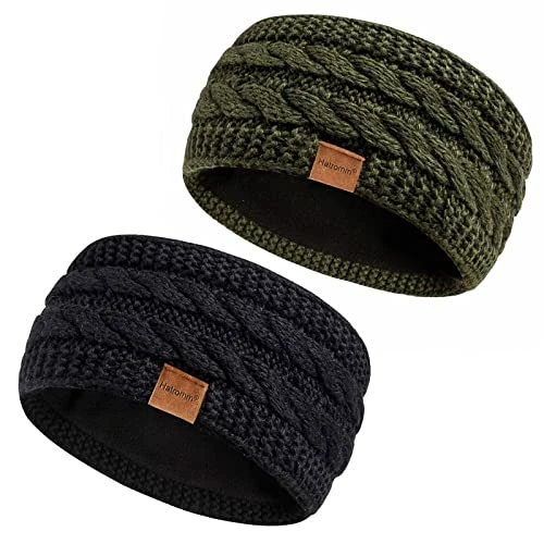 Coupon 💯 Hatromm Winter Headbands For 👩 Women Wool 2 Pack, Ear Warmers For 👩 Women Headband Knit Thick Fleece Lined, Cold Weather Warm Ear Muffs(Black+Beige) ⌛ 10 Coupon 💯 Hatromm Winter Headbands For 👩 Women Wool 2 Pack, Ear Warmers For 👩 Women Headband Knit Thick Fleece Lined, Cold Weather Warm Ear Muffs(Black+Beige) ⌛ - Image 8