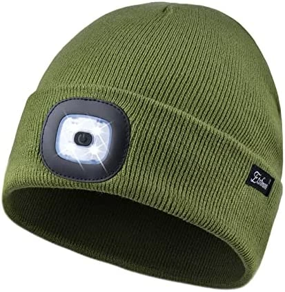 Cheap ✨ Etsfmoa Unisex Beanie Hat With The Light Gifts For Men Dad Father USB Rechargeable Caps Olive Green ⌛ 17 Cheap ✨ Etsfmoa Unisex Beanie Hat With The Light Gifts For Men Dad Father USB Rechargeable Caps Olive Green ⌛ - Image 15