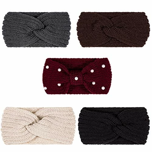 Coupon β€οΈ Whaline 5 Pieces Knit Headbands Winter Ear Warmers, 4 Elastic Turban Head Wraps And 1 Pearl Crochet Hair Band, Hair Scrunchies Scarves For π© Women π§ Girls (Autumn&Winter Colors) π 8 Coupon β€οΈ Whaline 5 Pieces Knit Headbands Winter Ear Warmers, 4 Elastic Turban Head Wraps And 1 Pearl Crochet Hair Band, Hair Scrunchies Scarves For π© Women π§ Girls (Autumn&Winter Colors) π - Image 6
