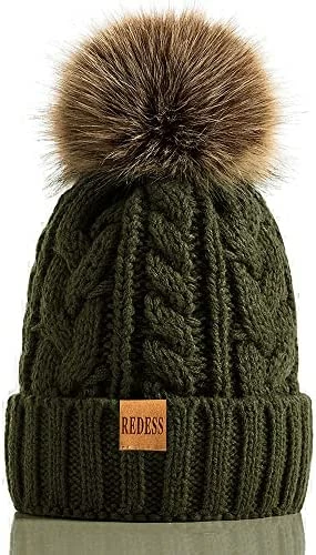 Coupon π₯° REDESS π© Women Winter Pompom Beanie Hat With Warm Fleece Lined, Thick Slouchy Snow Knit Skull Ski Cap β 9 Coupon π₯° REDESS π© Women Winter Pompom Beanie Hat With Warm Fleece Lined, Thick Slouchy Snow Knit Skull Ski Cap β - Image 7