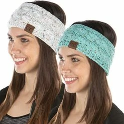 Cheap 🎉 Funky Junque Exclusives 👩 Womens Head Wrap Lined Headband Stretch Knit Ear Warmer Grey, Black, Beige, French Beige - 4 Tone Mix 🎁 -Men Skullies & Beanies Sales 51SC4 R21uL. AC