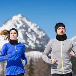 Best Sale ❤️ BBTO 6 Pieces Fleece Ear Warmers Headband Winter Neck Gaiter Grey 🥰 -Men Skullies & Beanies Sales 51SIikD5QfL