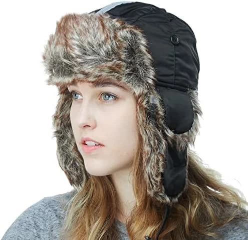 Outlet π The Hat Depot Winter Bomber Safety Reflective Faux Fur Aviator Kids & Adult Trapper Hat Snow Ski Trooper Hat 1. Plain - Blaze Orange π 10 Outlet π The Hat Depot Winter Bomber Safety Reflective Faux Fur Aviator Kids & Adult Trapper Hat Snow Ski Trooper Hat 1. Plain - Blaze Orange π - Image 8