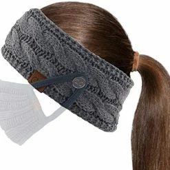 Cheap 😉 C.C Winter Fuzzy Fleece Lined Thick Knitted Diagonal Stripes Criss-Cross Pattern Headband Headwrap (HW-2060) A Snuggly Soft Yarm - Black 👍 -Men Skullies & Beanies Sales 51TvnmX9mJL. AC