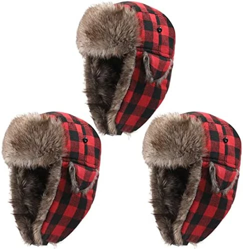 Cheapest ๐ 3 Pieces Russian Trapper Ushanka Hats For Men ๐ฉ Women Winter Bomber Eskimo Warm Windproof Hats With Ear Flaps Classic Style ๐ฏ 6 Cheapest ๐ 3 Pieces Russian Trapper Ushanka Hats For Men ๐ฉ Women Winter Bomber Eskimo Warm Windproof Hats With Ear Flaps Classic Style ๐ฏ - Image 4