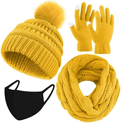 New ๐ URATOT Winter Warm Knitted Sets Knitted Beanie Hat Scarf Face Cover Touchscreen Gloves Set For Men ๐ฉ Women Navy ๐ 14 New ๐ URATOT Winter Warm Knitted Sets Knitted Beanie Hat Scarf Face Cover Touchscreen Gloves Set For Men ๐ฉ Women Navy ๐ - Image 12