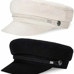 Flash Sale ⌛ WETOO 👩 Women Fiddler Cap Newsboy Hat Visor Beret Cap Paperboy Gatsby Hat A1-black 🥰 -Men Skullies & Beanies Sales 51W2MEjFEL. AC