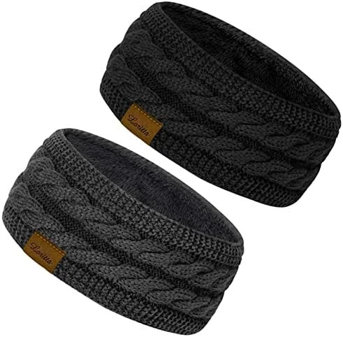 Budget ๐ Loritta 2 Pack Headbands For ๐ฉ Women Winter Warm Cable Knit Ear Warmer Thick Head Wrap Fuzzy Fleece Lined Gifts X Cross Confetti- 2 Pack(beige+black) ๐ 12 Budget ๐ Loritta 2 Pack Headbands For ๐ฉ Women Winter Warm Cable Knit Ear Warmer Thick Head Wrap Fuzzy Fleece Lined Gifts X Cross Confetti- 2 Pack(beige+black) ๐ - Image 10