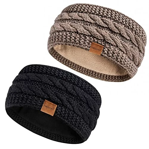 Coupon 💯 Hatromm Winter Headbands For 👩 Women Wool 2 Pack, Ear Warmers For 👩 Women Headband Knit Thick Fleece Lined, Cold Weather Warm Ear Muffs(Black+Beige) ⌛ 15 Coupon 💯 Hatromm Winter Headbands For 👩 Women Wool 2 Pack, Ear Warmers For 👩 Women Headband Knit Thick Fleece Lined, Cold Weather Warm Ear Muffs(Black+Beige) ⌛ - Image 13