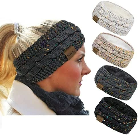 Brand new ๐ Loritta 4 Pack ๐ฉ Womens Winter Headbands Fuzzy Fleece Lined Ear Warmer Cable Knit Thick Warm Crochet Headband Gifts A Solid Color(black+dark Gray+wine Red+beige) โ๏ธ 10 Brand new ๐ Loritta 4 Pack ๐ฉ Womens Winter Headbands Fuzzy Fleece Lined Ear Warmer Cable Knit Thick Warm Crochet Headband Gifts A Solid Color(black+dark Gray+wine Red+beige) โ๏ธ - Image 8
