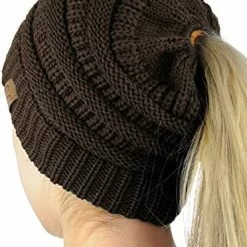 Promo 🔥 C.C BeanieTail Soft Stretch Cable Knit Messy High Bun Ponytail Beanie Hat Dark Olive 👍 27 Promo 🔥 C.C BeanieTail Soft Stretch Cable Knit Messy High Bun Ponytail Beanie Hat Dark Olive 👍 -Men Skullies & Beanies Sales 51YDf926s2L. AC