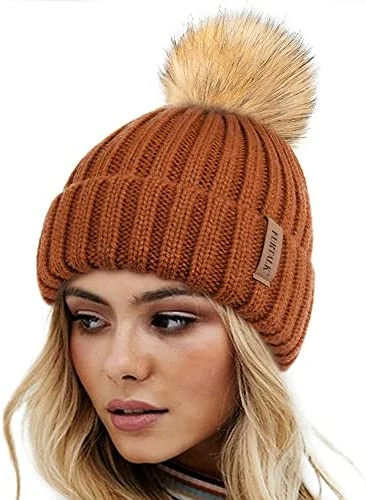 Best deal π FURTALK π© Womens Winter Knitted Beanie Hat With Faux Fur Pom Warm Knit Skull Cap Beanie For π© Womenβ¦ 01-black π₯° 11 Best deal π FURTALK π© Womens Winter Knitted Beanie Hat With Faux Fur Pom Warm Knit Skull Cap Beanie For π© Womenβ¦ 01-black π₯° - Image 9