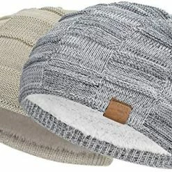 Deals 😍 2 Packs Slouchy Beanie For Men Winter Hats For Guys Cool Beanies Mens Lined Knit Warm Thick Skully Stocking Binie Hat… Blue / Army Green ⌛ -Men Skullies & Beanies Sales 51YogaAVkiL. AC
