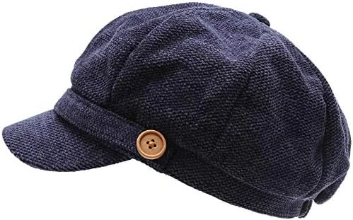 Deals ๐ MIRMARU ๐ฉ Women's Classic Visor Baker Boy Cap Newsboy Cabbie Winter Cozy Hat With Comfort Elastic Back Brushed Jersey Knit Navy ๐ 12 Deals ๐ MIRMARU ๐ฉ Women's Classic Visor Baker Boy Cap Newsboy Cabbie Winter Cozy Hat With Comfort Elastic Back Brushed Jersey Knit Navy ๐ - Image 10