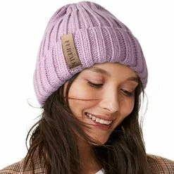 Coupon 🎉 FURTALK Winter Hats For 👩 Women Fleece Lined Beanie Cable Knit Chunky Beanies 👩 Womens Snow Cap Orange 🎁 -Men Skullies & Beanies Sales 51ZsfYPoPOL. AC