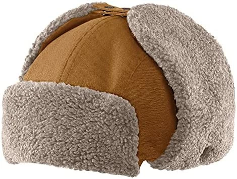 Cheap 💯 Carhartt Men's Rain Defender Canvas Trapper Hat Black 😀 5 Cheap 💯 Carhartt Men's Rain Defender Canvas Trapper Hat Black 😀 - Image 3