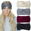 Outlet 😉 Chalier 4 Pcs Warm Winter Headbands For 👩 Women Cable Crochet Turban Ear Warmer Headband Gifts A-black ✨