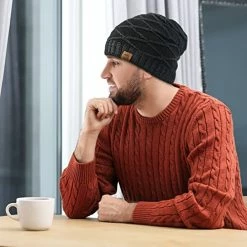 Brand new π€© URECOVER Beanie Hat π Christmas Stocking Stuffers For Men, Winter Hats For π© Women Slouchy Knit Cap For Teens Adults Gifts Carbon Black π 18 Brand new π€© URECOVER Beanie Hat π Christmas Stocking Stuffers For Men, Winter Hats For π© Women Slouchy Knit Cap For Teens Adults Gifts Carbon Black π -Men Skullies & Beanies Sales 51c6F4JUnBL
