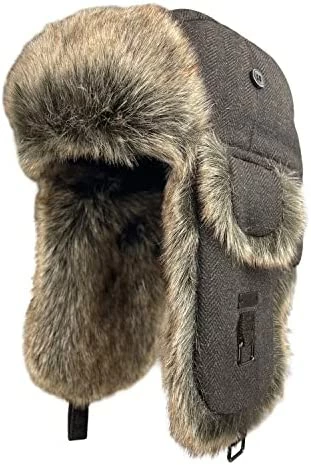 Buy 🔔 Kurhatic Winter Trapper Hat,Warm Faux Fur Aviator Hat,Russian Trooper Hunting Ski Hat With Ear Flaps for Men & 👩 Women Blue Grey 🔔 10 Buy 🔔 Kurhatic Winter Trapper Hat,Warm Faux Fur Aviator Hat,Russian Trooper Hunting Ski Hat With Ear Flaps for Men & 👩 Women Blue Grey 🔔 - Image 8